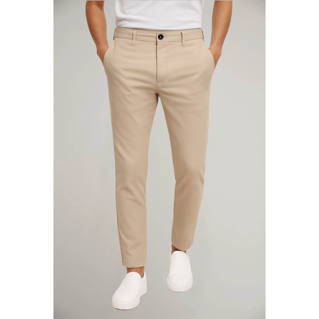 Pantaloni Uomo Smart Casual Sartoriali Slim Fit