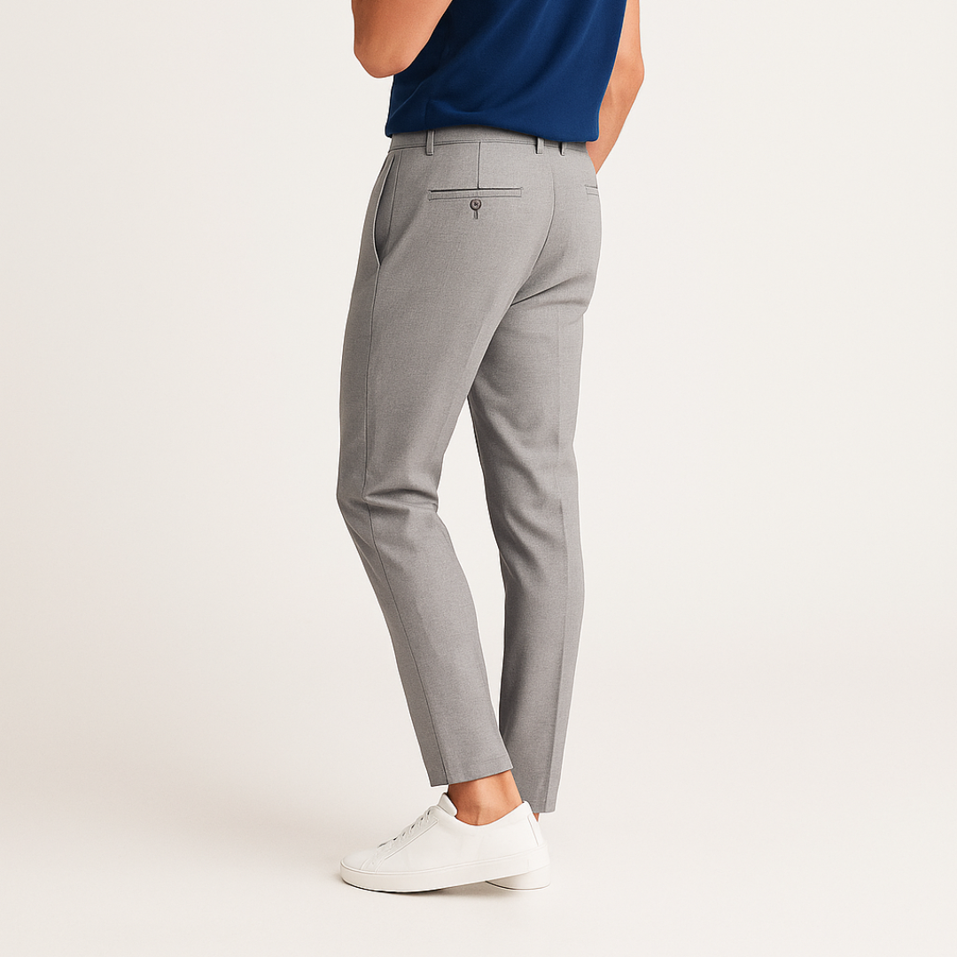 Pantaloni Uomo Smart Casual Sartoriali Slim Fit