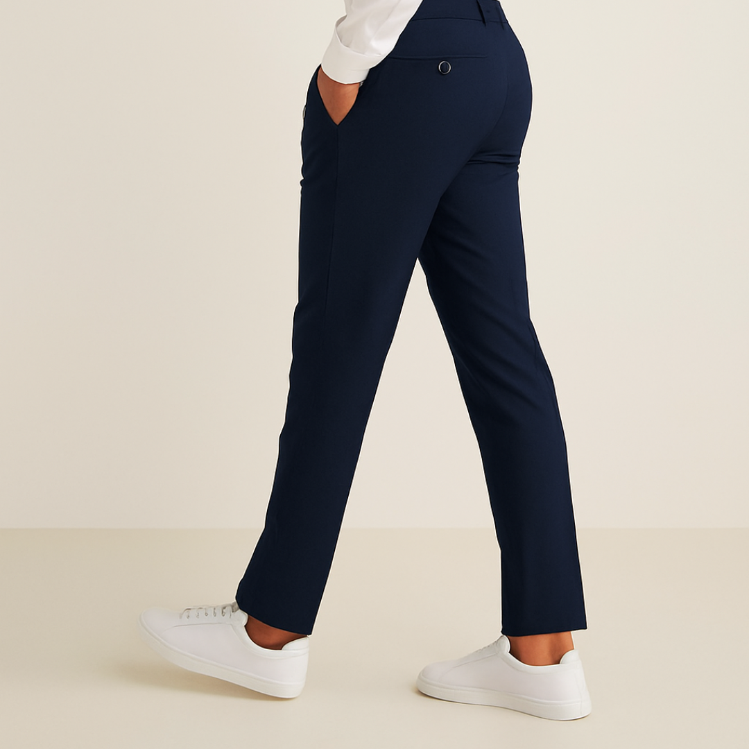 Pantaloni Uomo Smart Casual Sartoriali Slim Fit