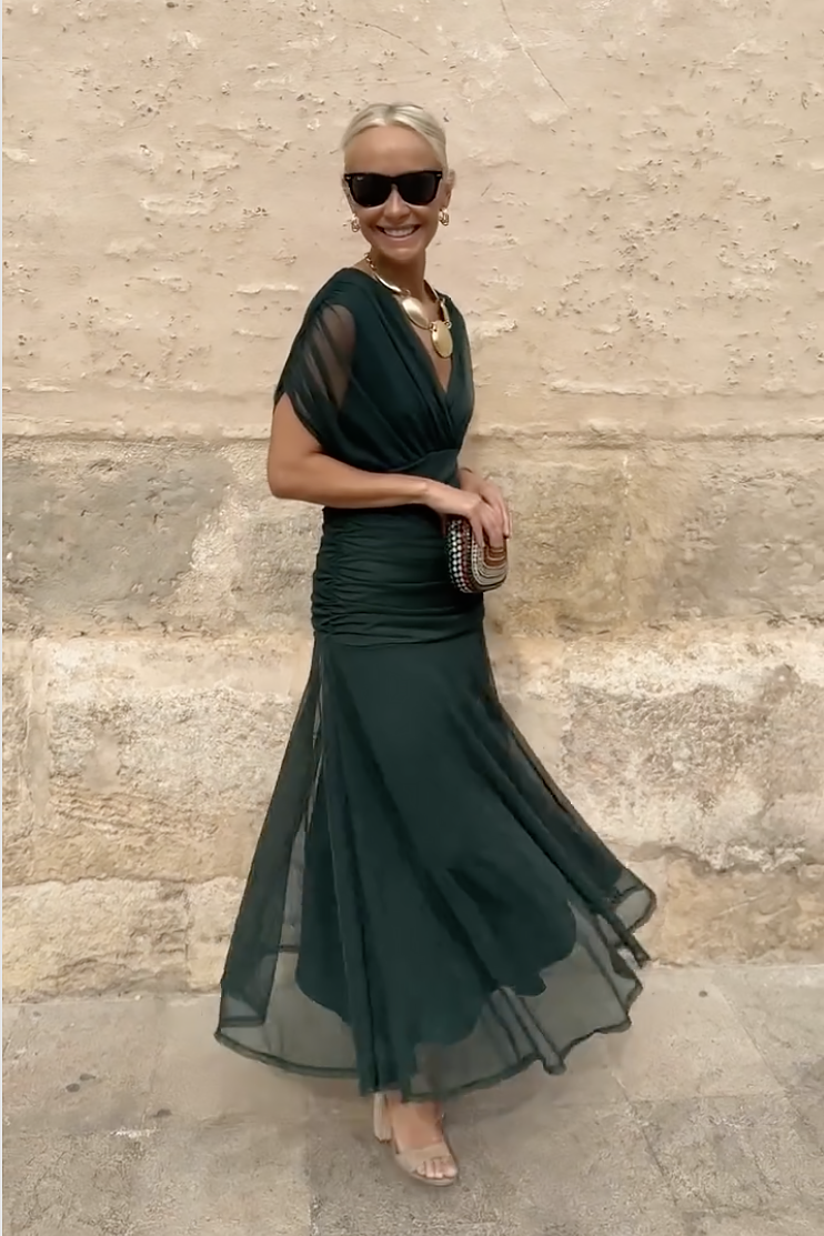 Philippa | Abito Maxi Elegante con Scollo a V da Festa