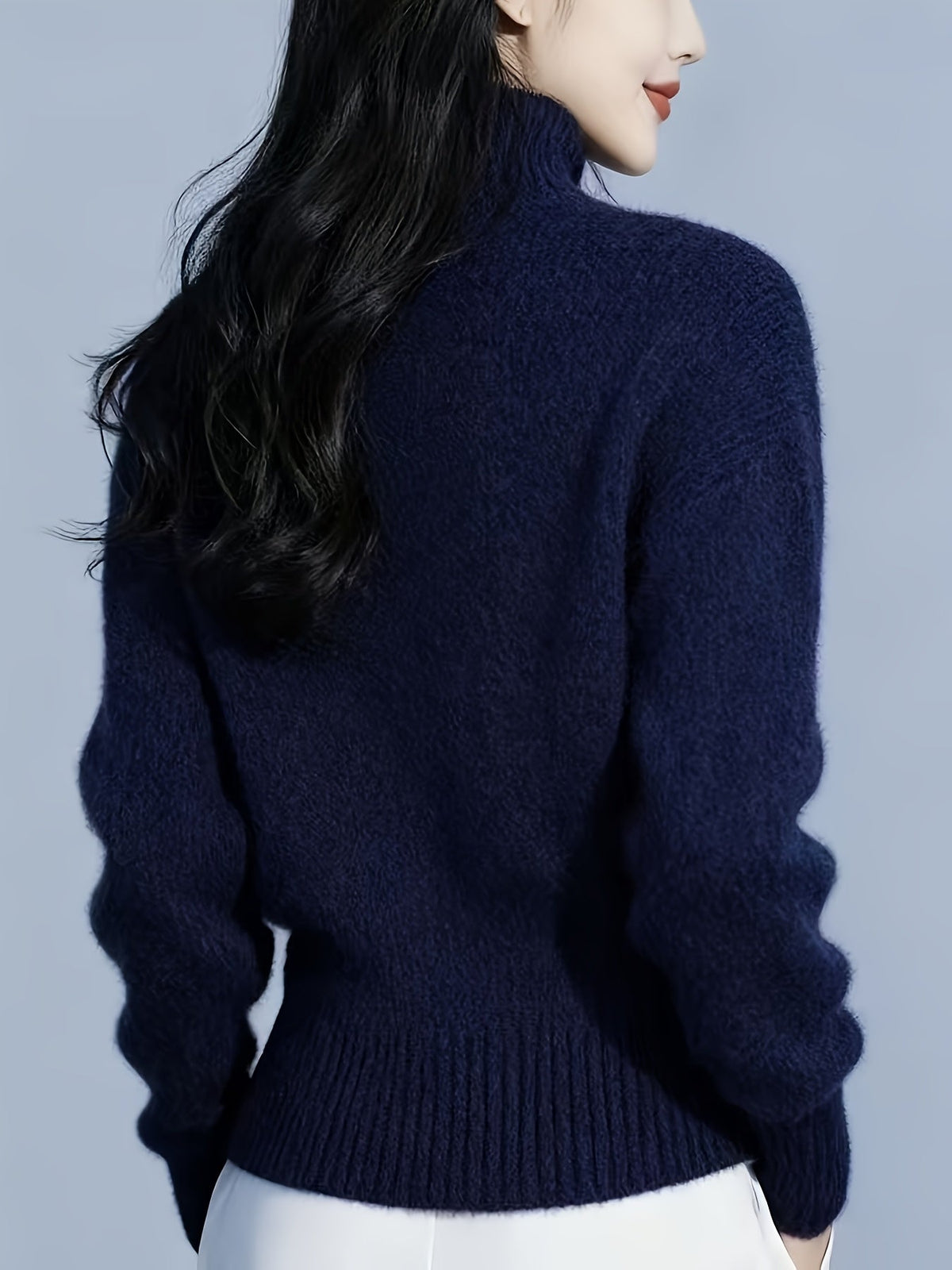 Cardigan Donna con Bottoni e Collo Alto – Calore Raffinato