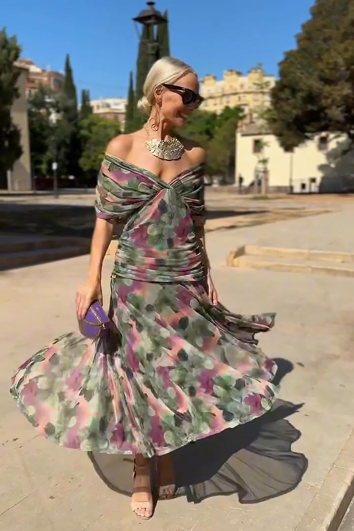 Philippa | Abito Maxi Elegante con Scollo a V da Festa