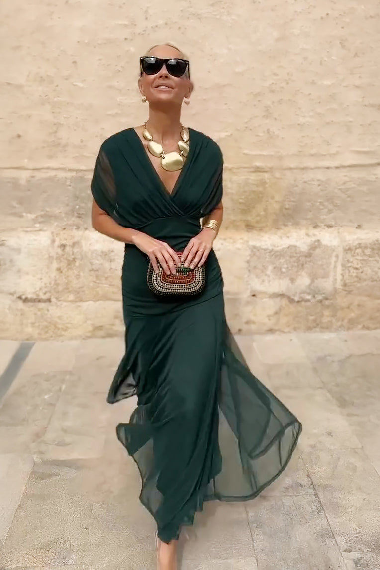 Philippa | Abito Maxi Elegante con Scollo a V da Festa