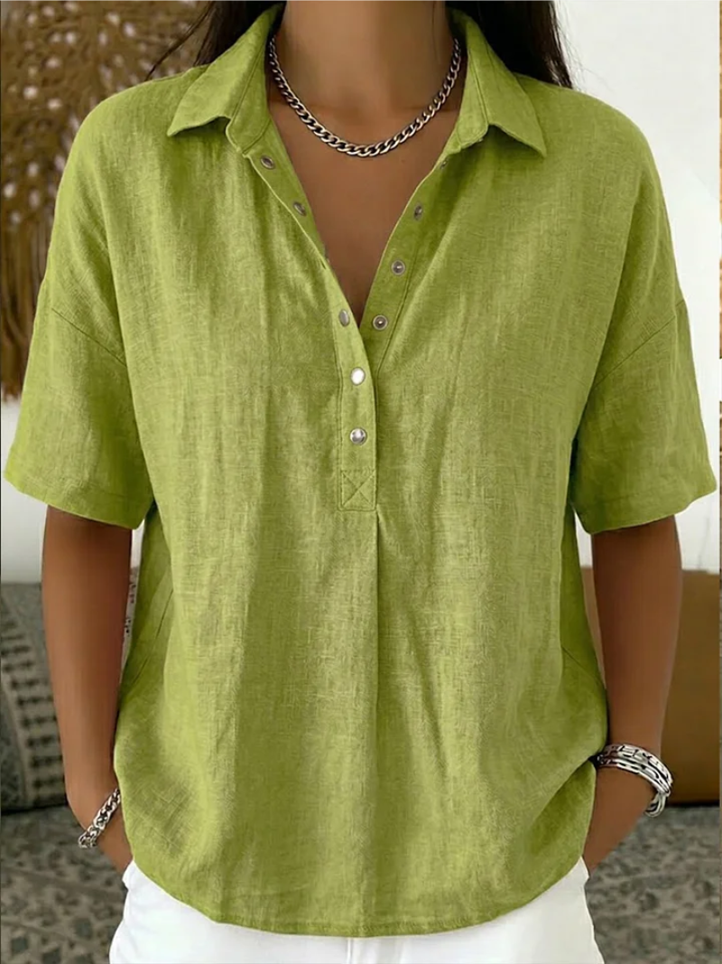 Quinley | Camicia Casual con Collo e Bottoni