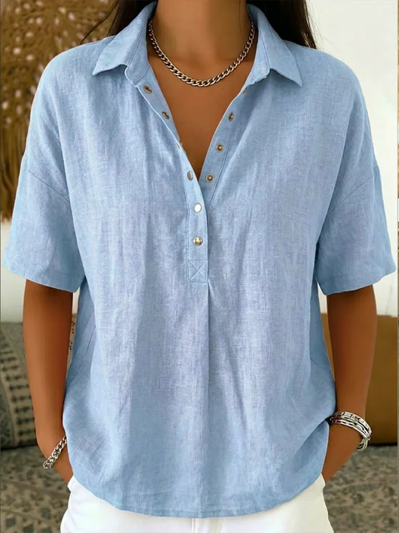 Quinley | Camicia Casual con Collo e Bottoni