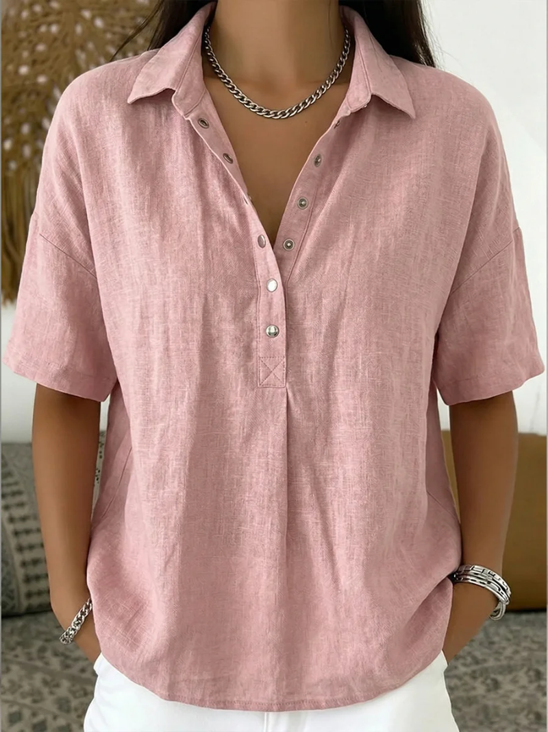 Quinley | Camicia Casual con Collo e Bottoni