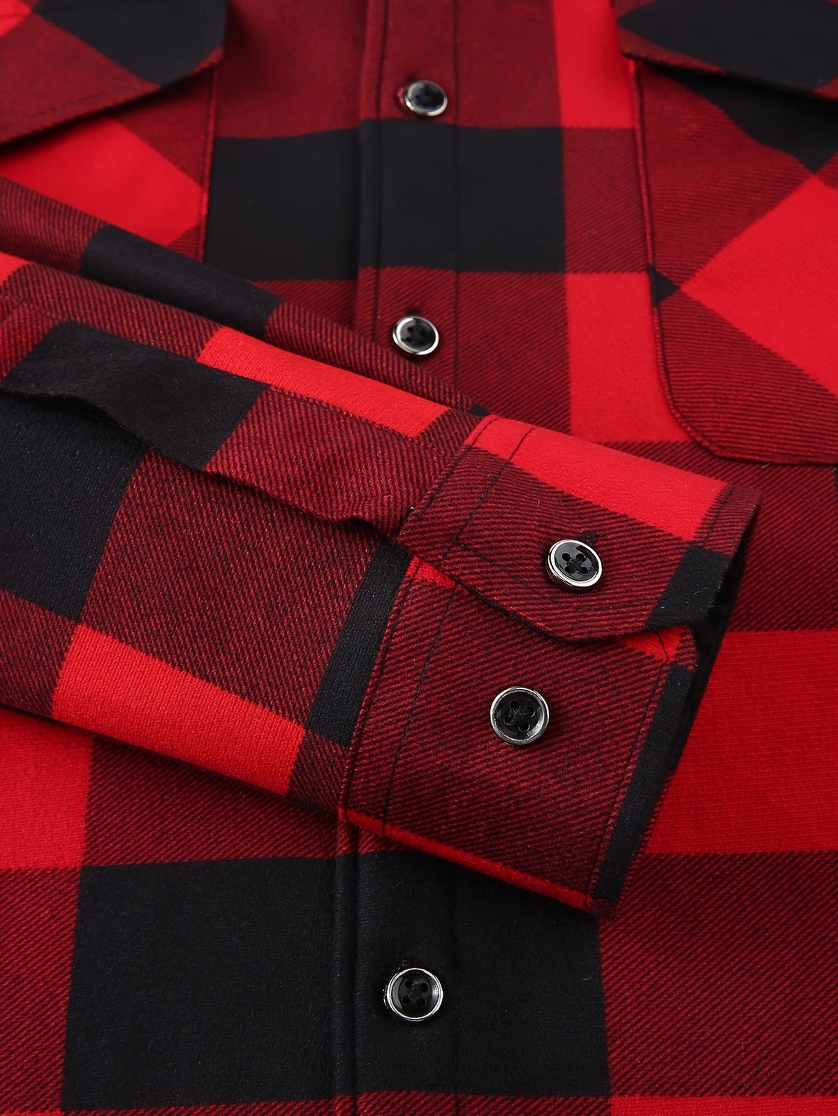 Giacca Uomo Camicia a Quadri con Cappuccio – Layering Rustico