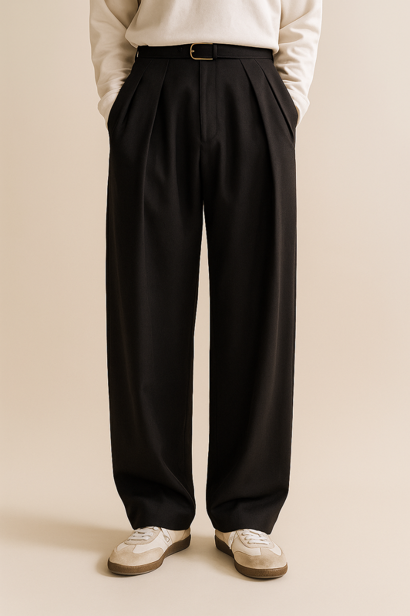 Pantaloni Uomo a Gamba Larga Smart Casual