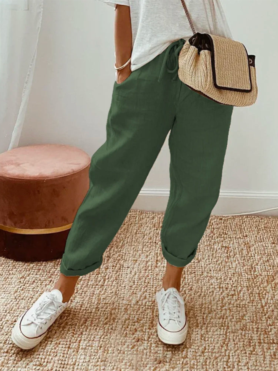 Pantaloni Casual Donna Fit Ampio