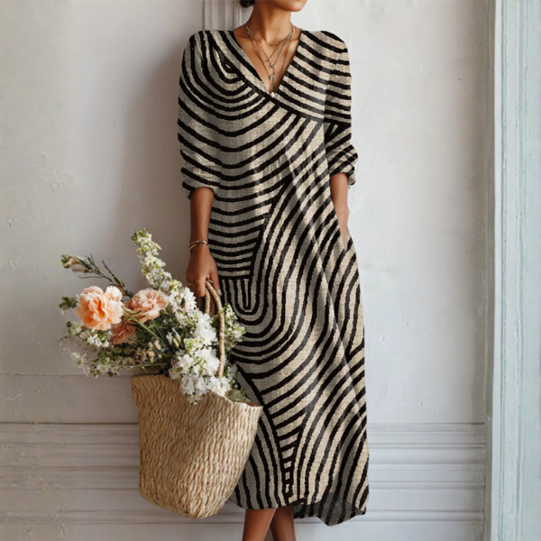 Abito Vintage Elegante Donna Senza Tempo