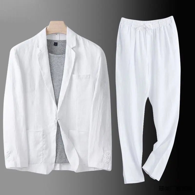 Completo Misto Lino con Rever Uomo | Smart Casual Raffinato