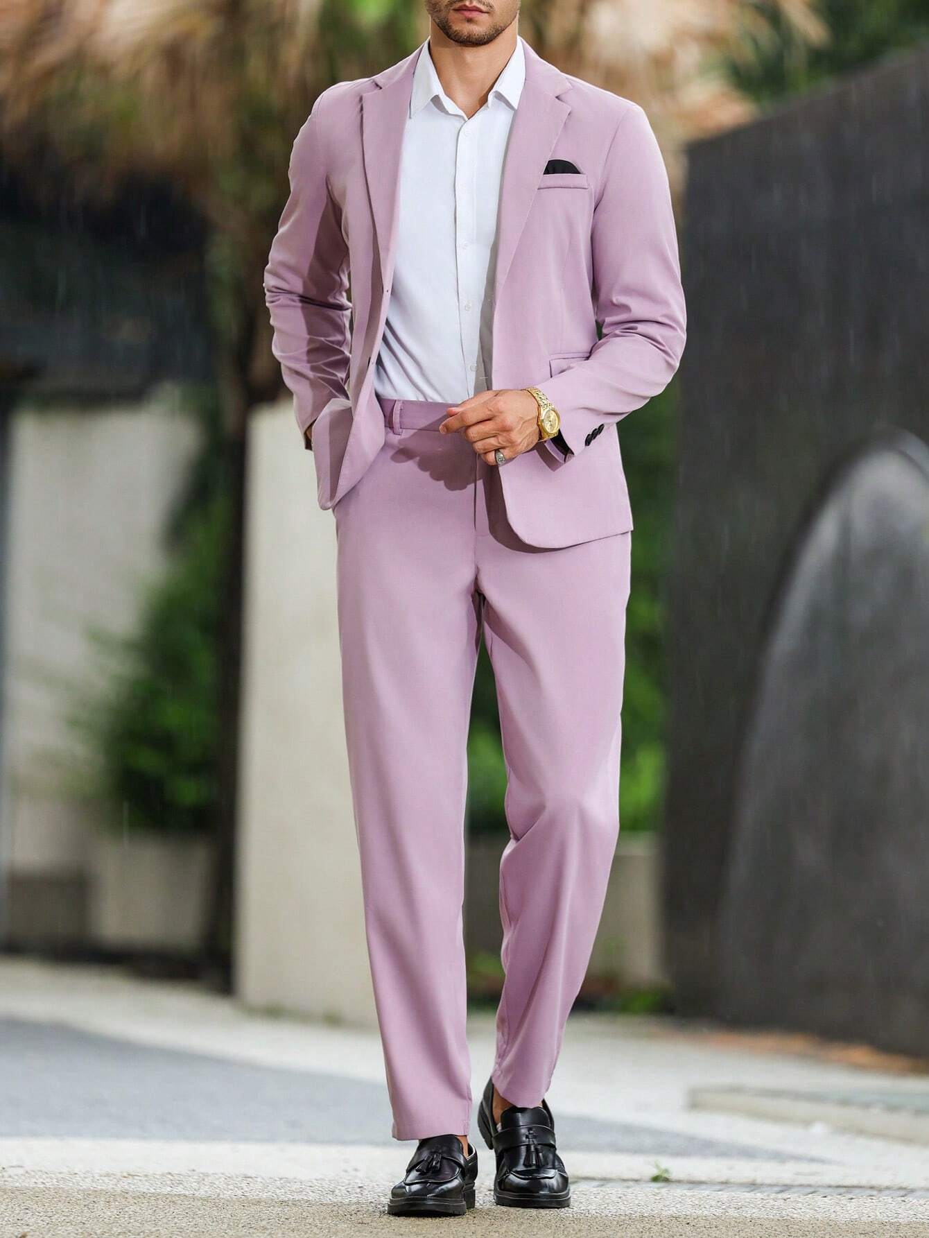 Abito in Lino Slim Fit Uomo | Due Pezzi Elegante Estivo
