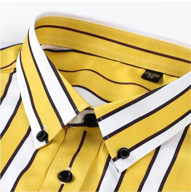 Jermaine™ | Camicia a Righe Rilassata Uomo Casual Chic