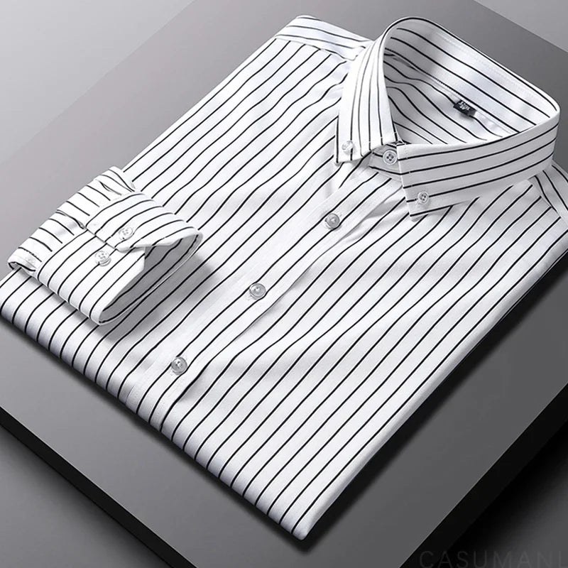 Jermaine™ | Camicia a Righe Rilassata Uomo Casual Chic
