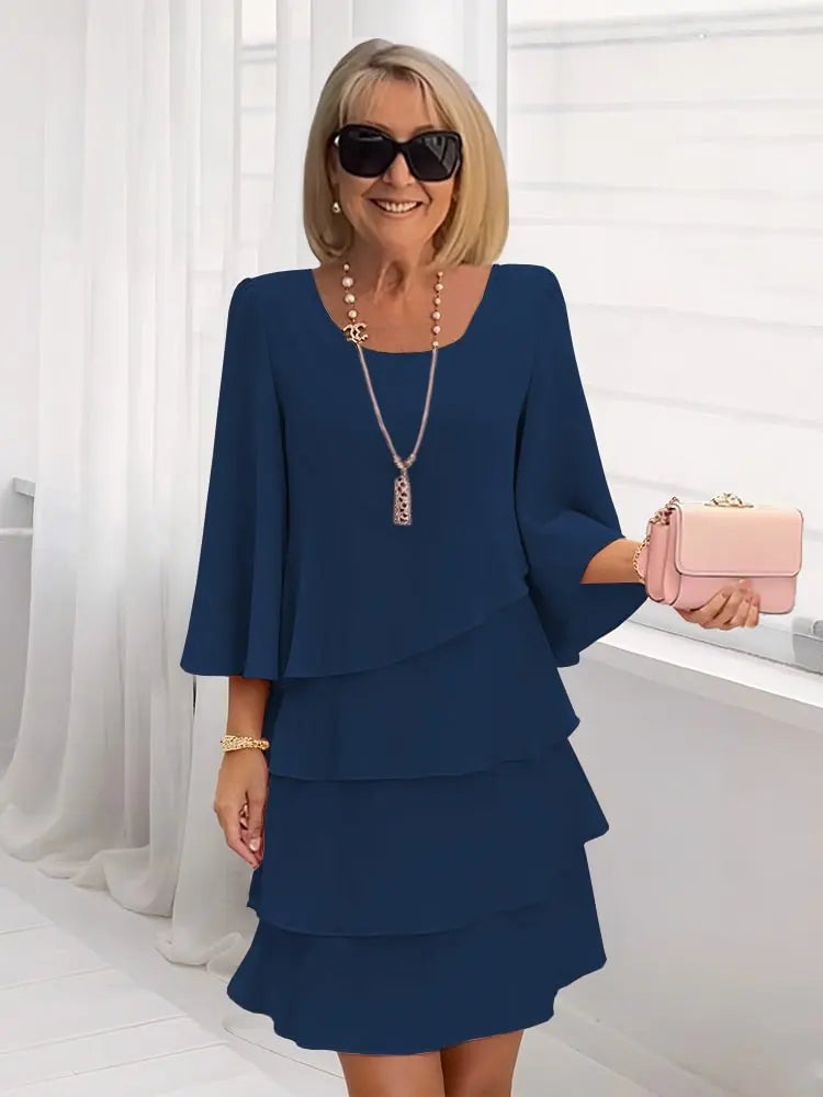Catherine | Abito con Ruches Comfort Elegante
