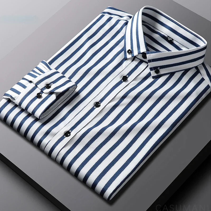 Jermaine™ | Camicia a Righe Rilassata Uomo Casual Chic