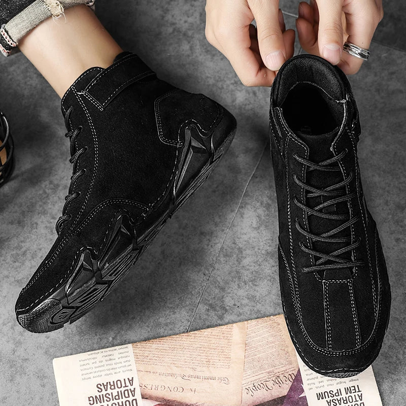 Scarpe in Pelle Impermeabili Uomo