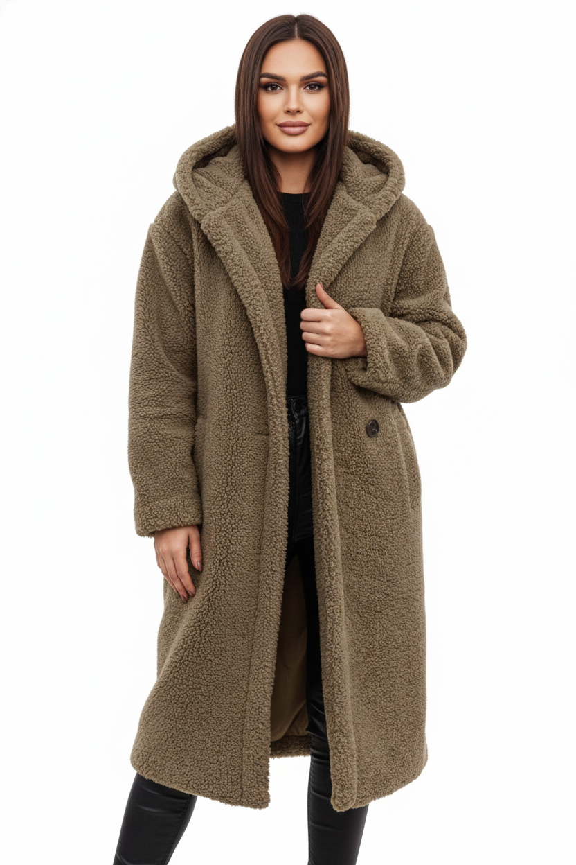 Cappotto Teddy Donna Morbido Oversize – Giacca Calda per Look Invernali Eleganti