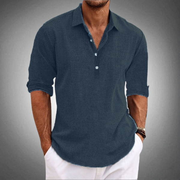 Polo in Lino Uomo | Fresca Elegante Estiva