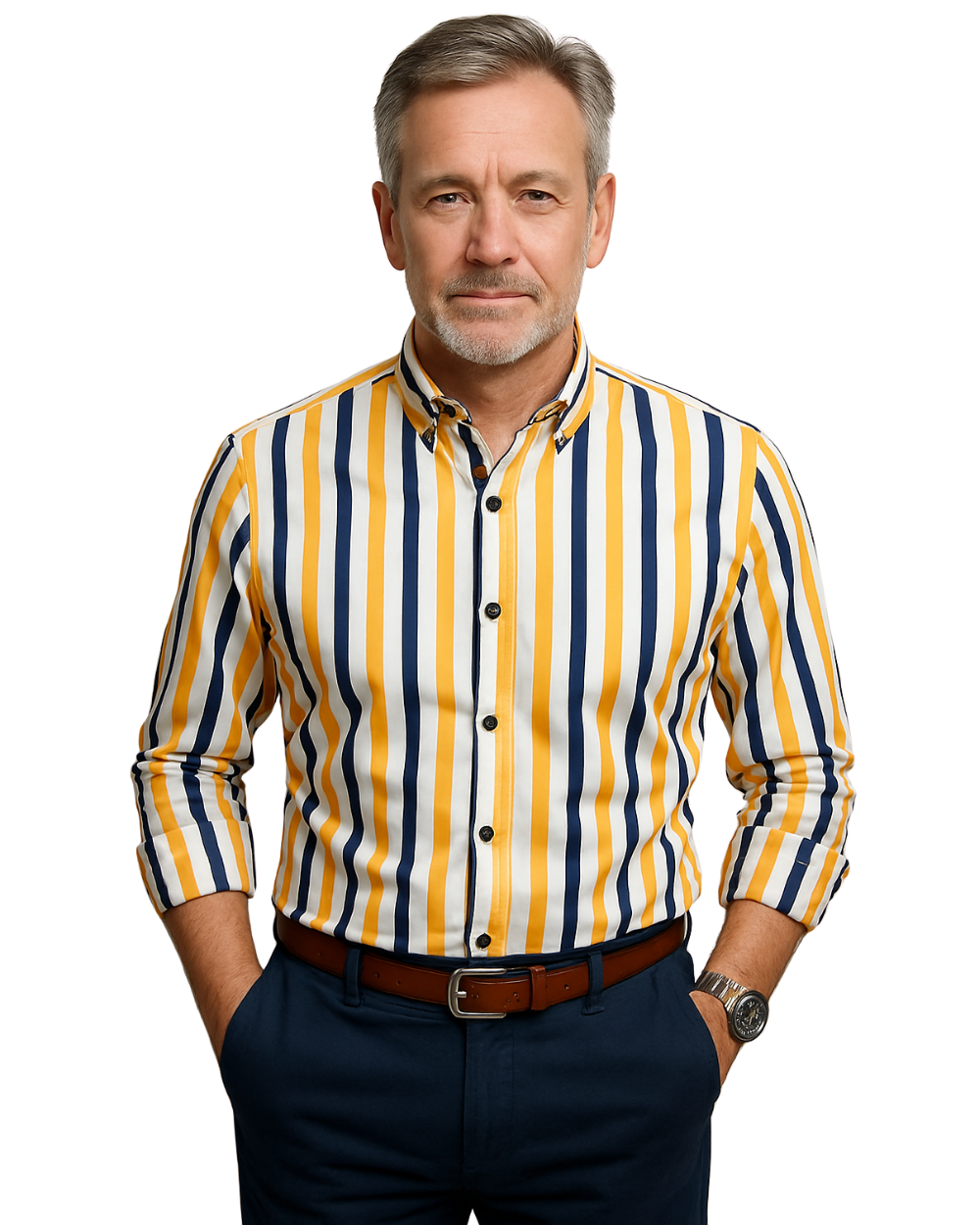 Jermaine™ | Camicia a Righe Rilassata Uomo Casual Chic