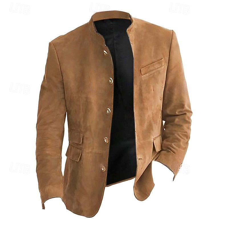 Giacca Uomo con Collo Rialzato Leggera – Stile Contemporaneo