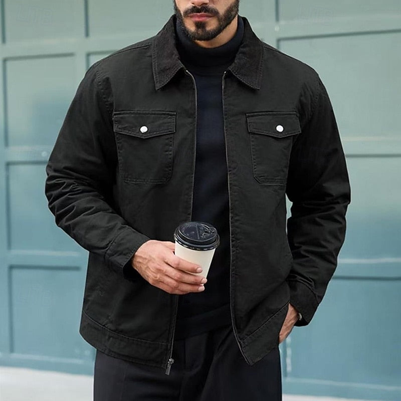 Giacca Uomo Utility Robusta – Stile Duraturo per l'Uomo Attivo