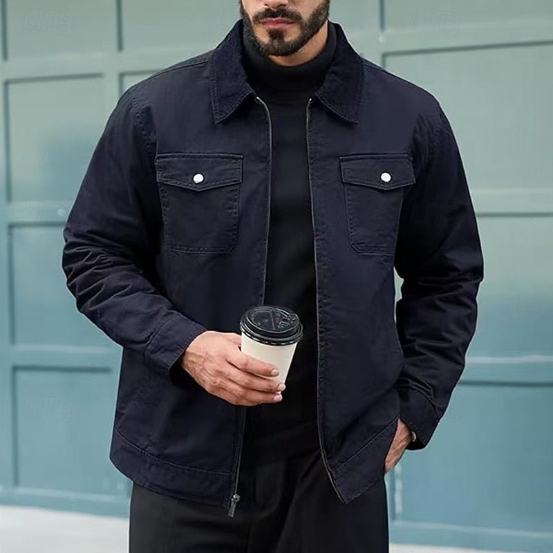 Giacca Uomo Utility Robusta – Stile Duraturo per l'Uomo Attivo