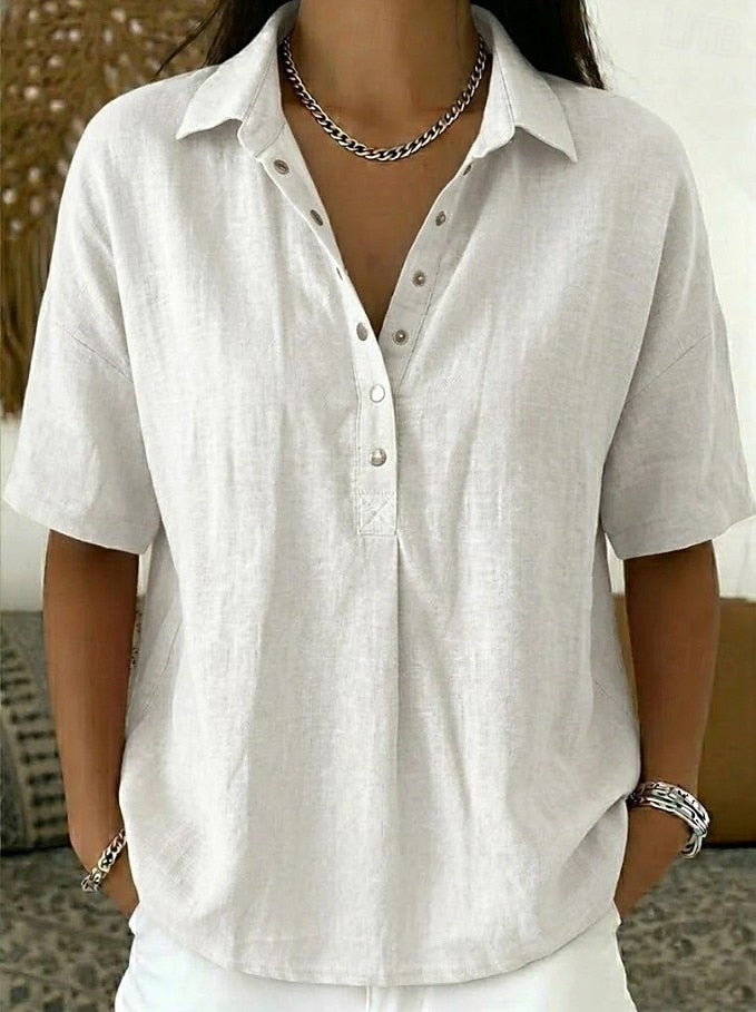 Quinley | Camicia Casual con Collo e Bottoni