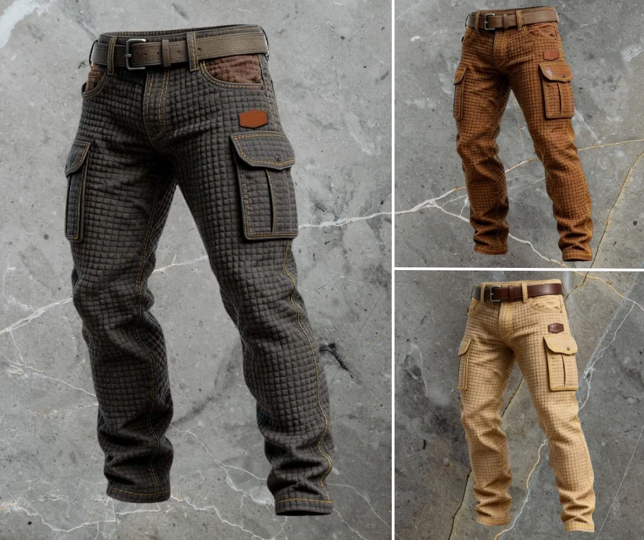 Pantaloni Cargo Rinforzati Uomo