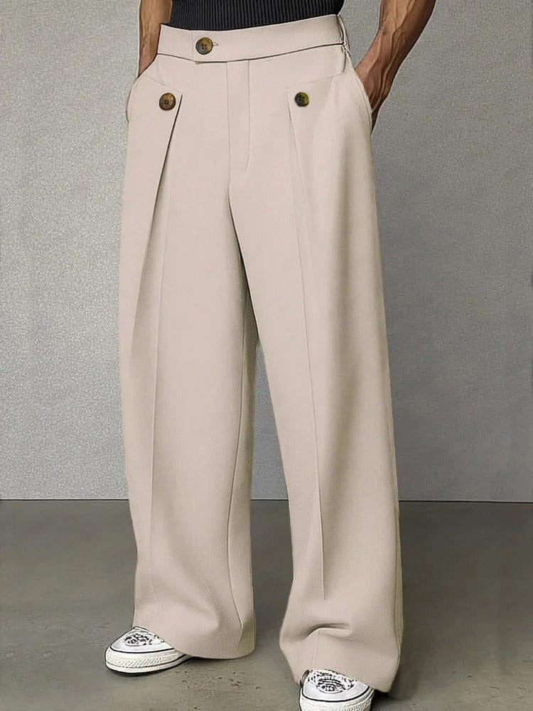 Pantaloni a Gamba Larga Uomo – Comfort e Stile Contemporaneo