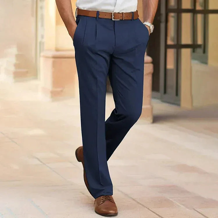 Pantaloni Smart Casual Uomo Fit Ampio
