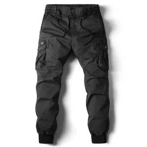 Cargo Jogger Uomo con Vita Regolabile – Tasche Utility