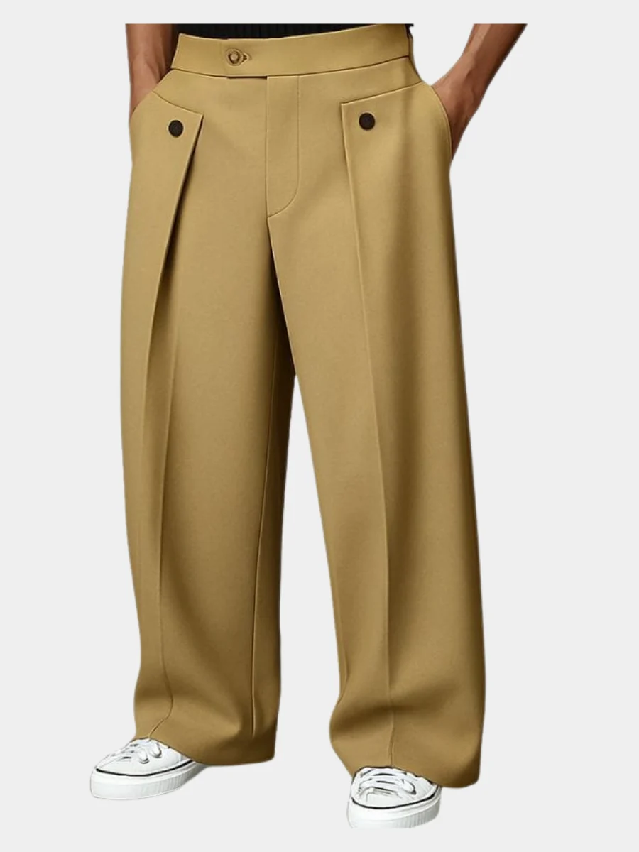Pantaloni a Gamba Larga Uomo – Comfort e Stile Contemporaneo