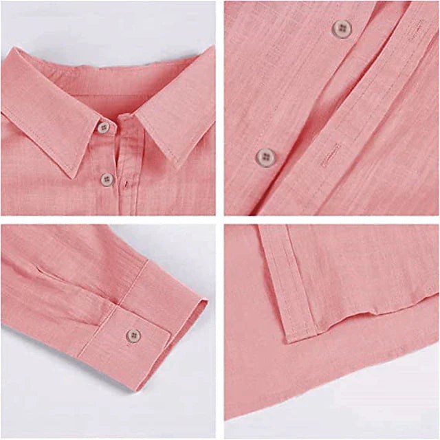 Camicia di Cotone e Lino Uomo