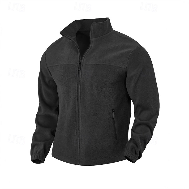 Giacca Uomo con Collo Rialzato e Zip Intera – Stile Moderno
