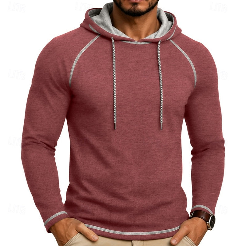Felpa Uomo con Cappuccio Raglan – Stile Sportivo Casual