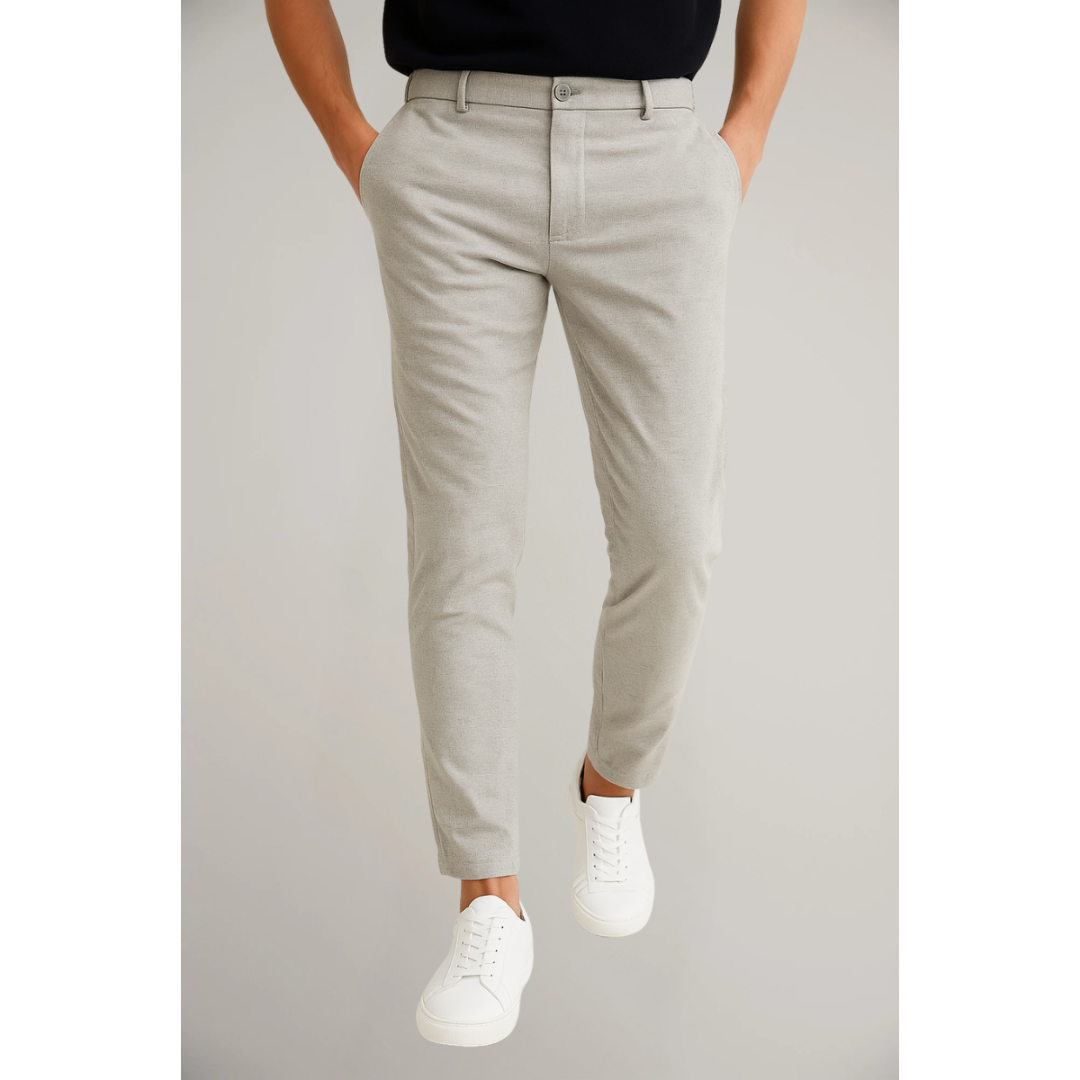 Pantaloni Uomo Smart Casual Sartoriali Slim Fit