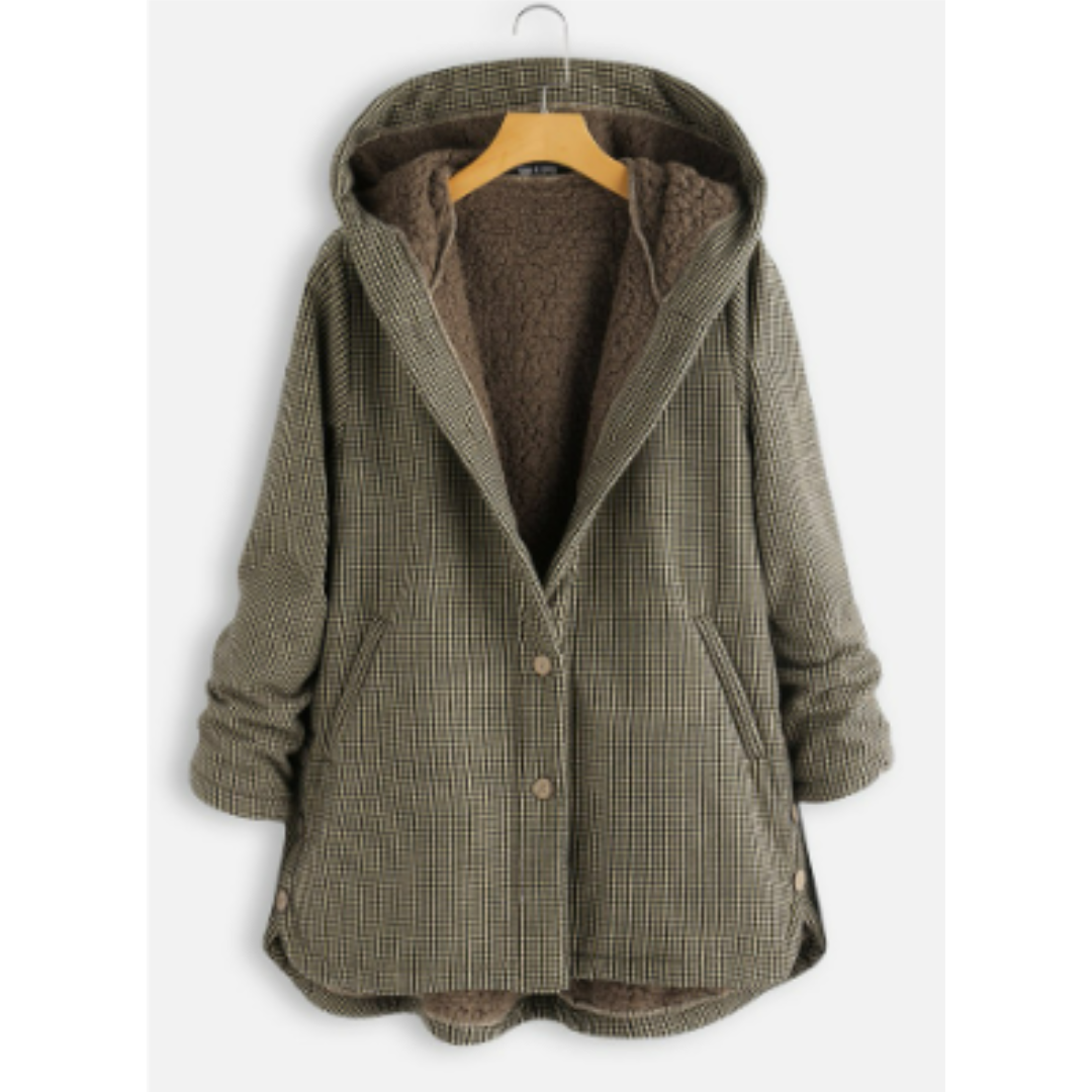 Giacca Invernale Donna con Cappuccio e Fodera Morbida – Vestibilità Casual