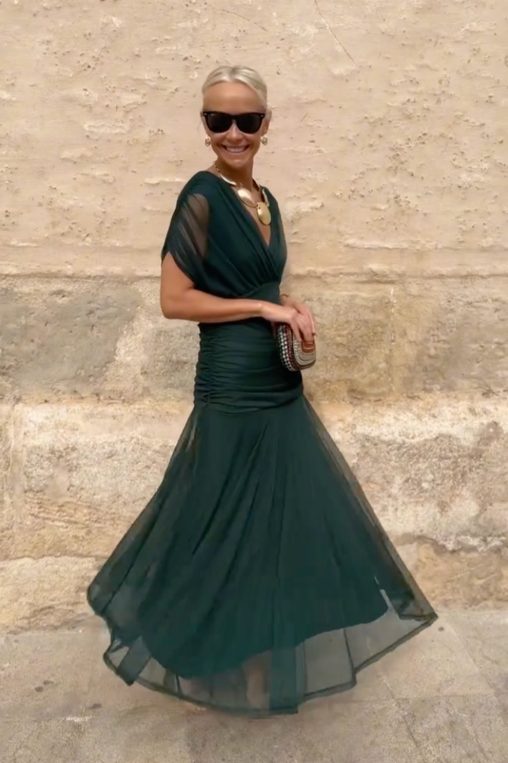 Philippa | Abito Maxi Elegante con Scollo a V da Festa