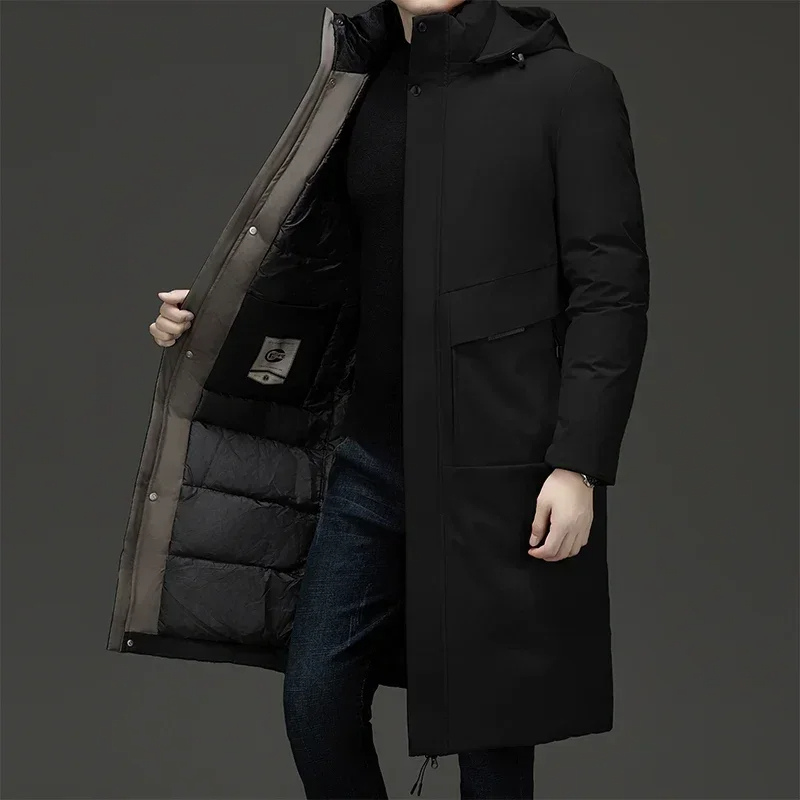Cappotto Uomo Lungo Invernale con Cappuccio – Calore Totale