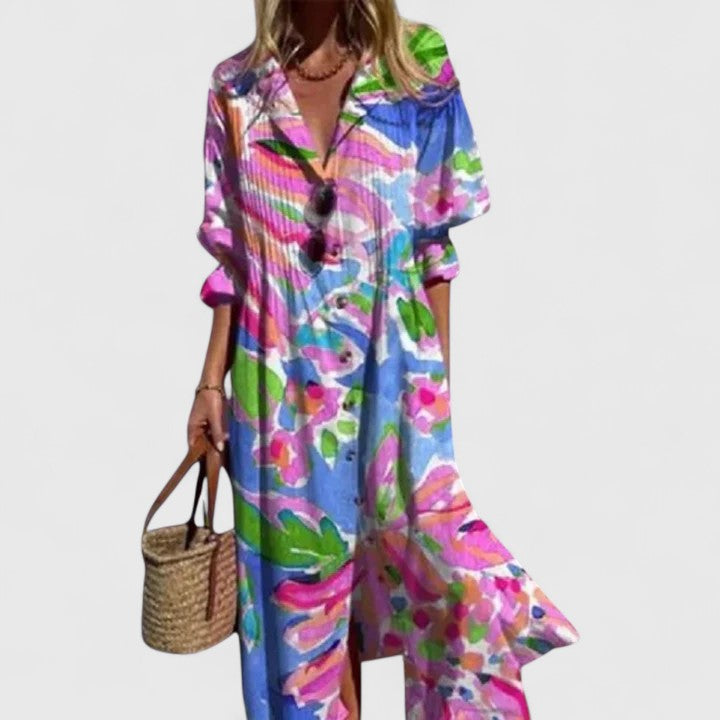 Paula™ | Abito Bohemien Elegante Donna Floreale