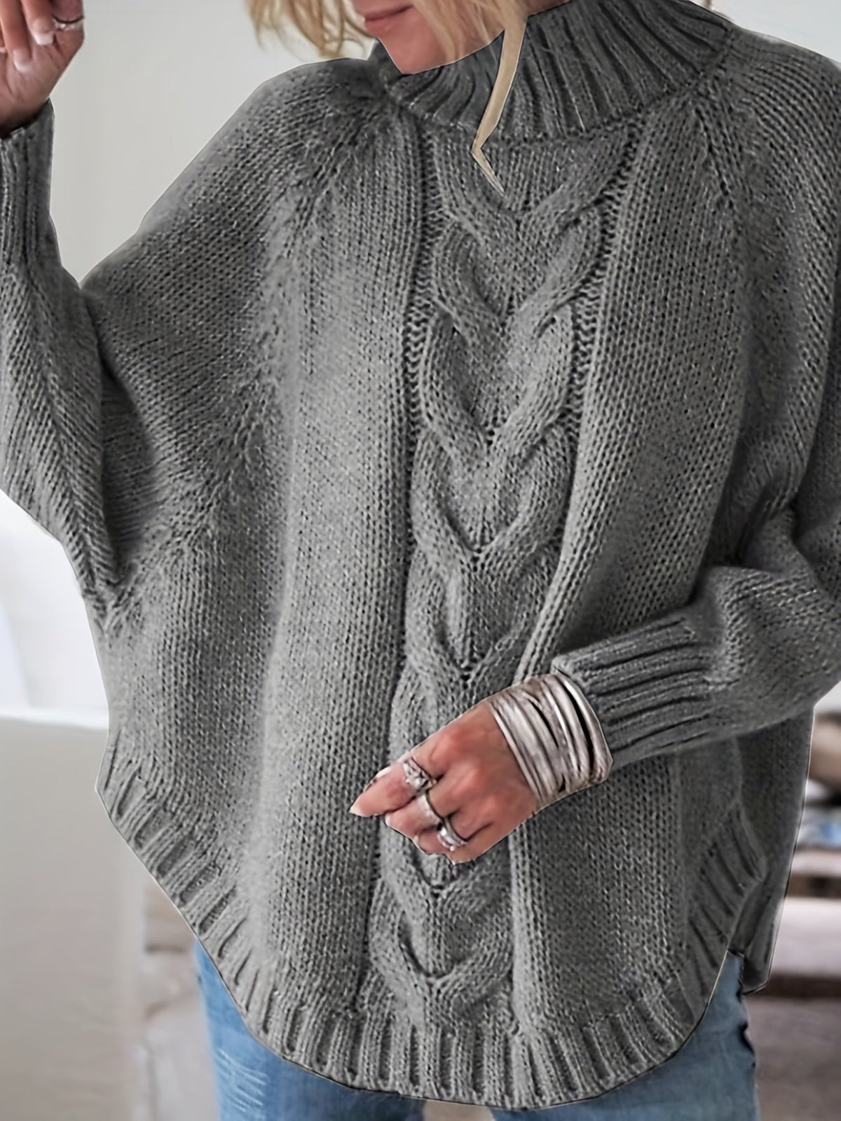 Maglione Donna con Collo Alto – Calore Avvolgente per l'Inverno