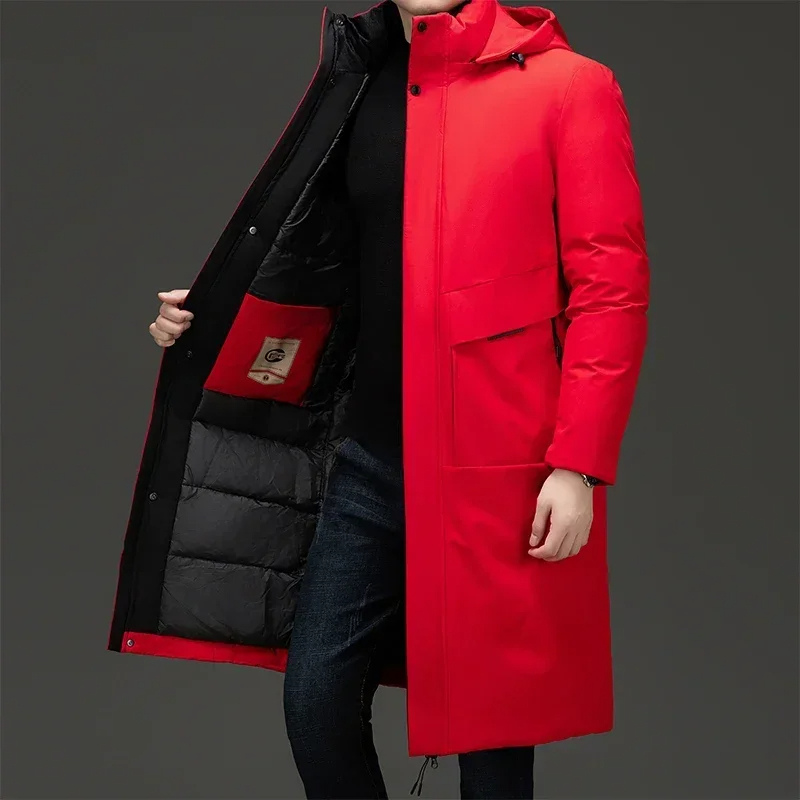 Cappotto Uomo Lungo Invernale con Cappuccio – Calore Totale