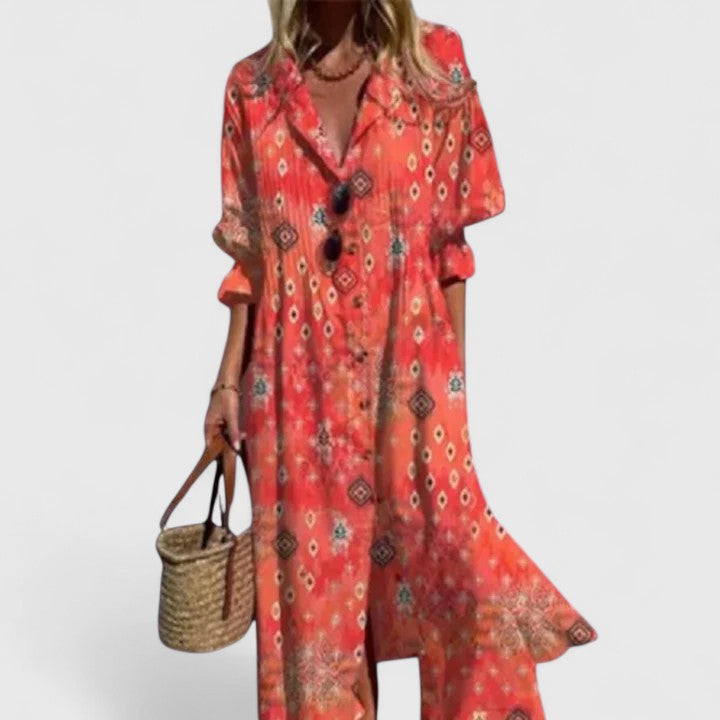 Paula™ | Abito Bohemien Elegante Donna Floreale