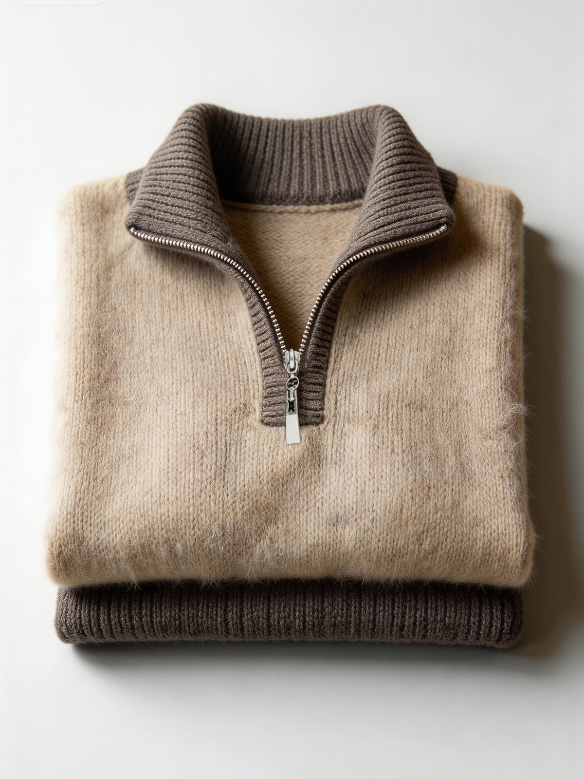 Maglione Donna con Mezza Zip Rilassato – Comfort Elegante