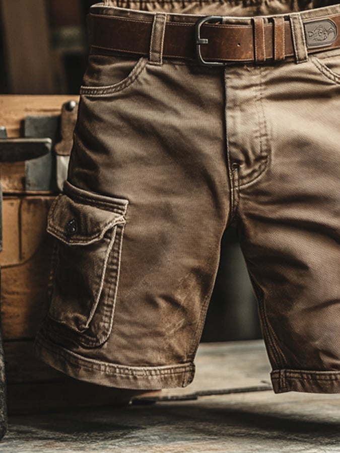 Pantaloncini Cargo Vintage Uomo | Stile Retrò Pratico