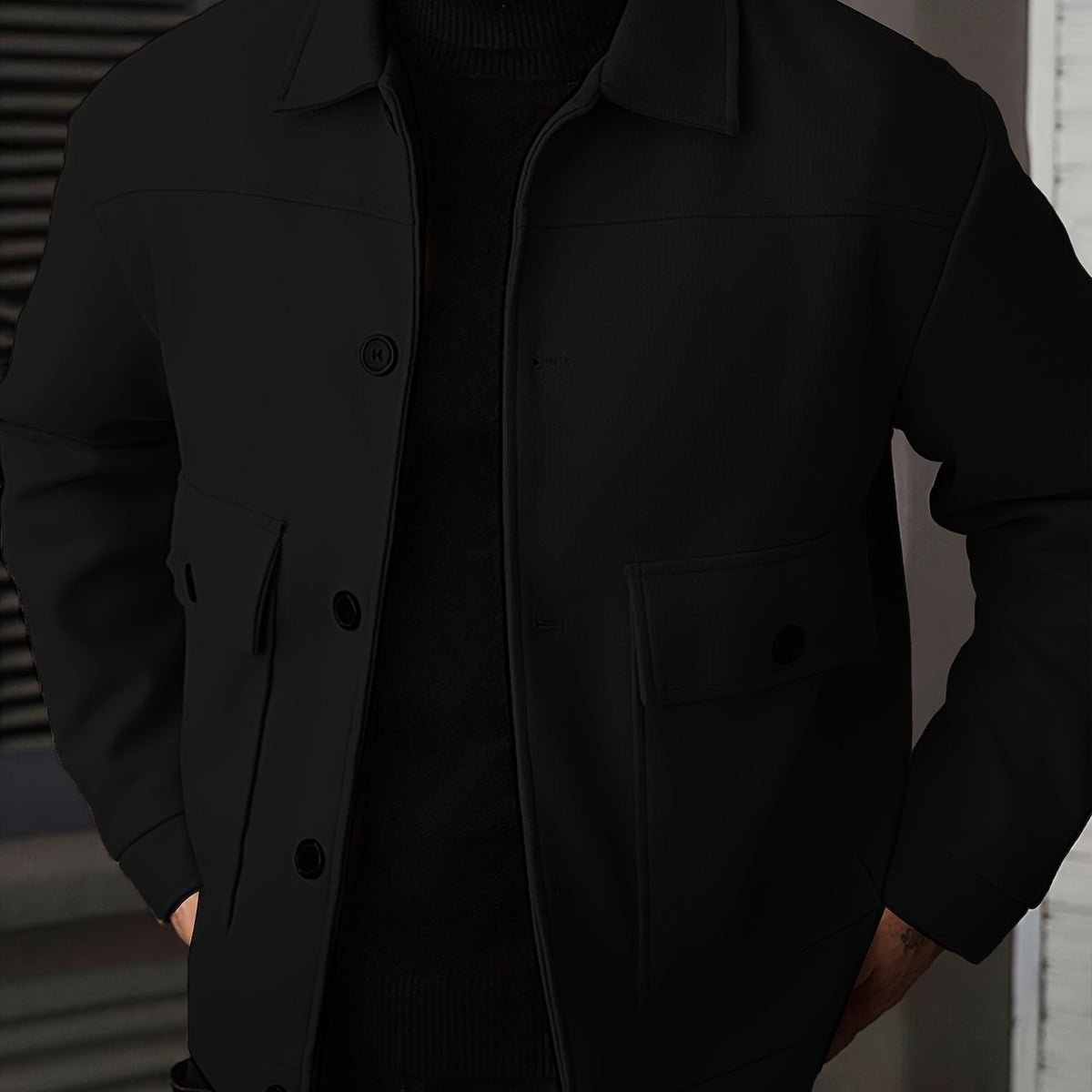 Giacca Uomo Overshirt Strutturata – Stile Layering Moderno