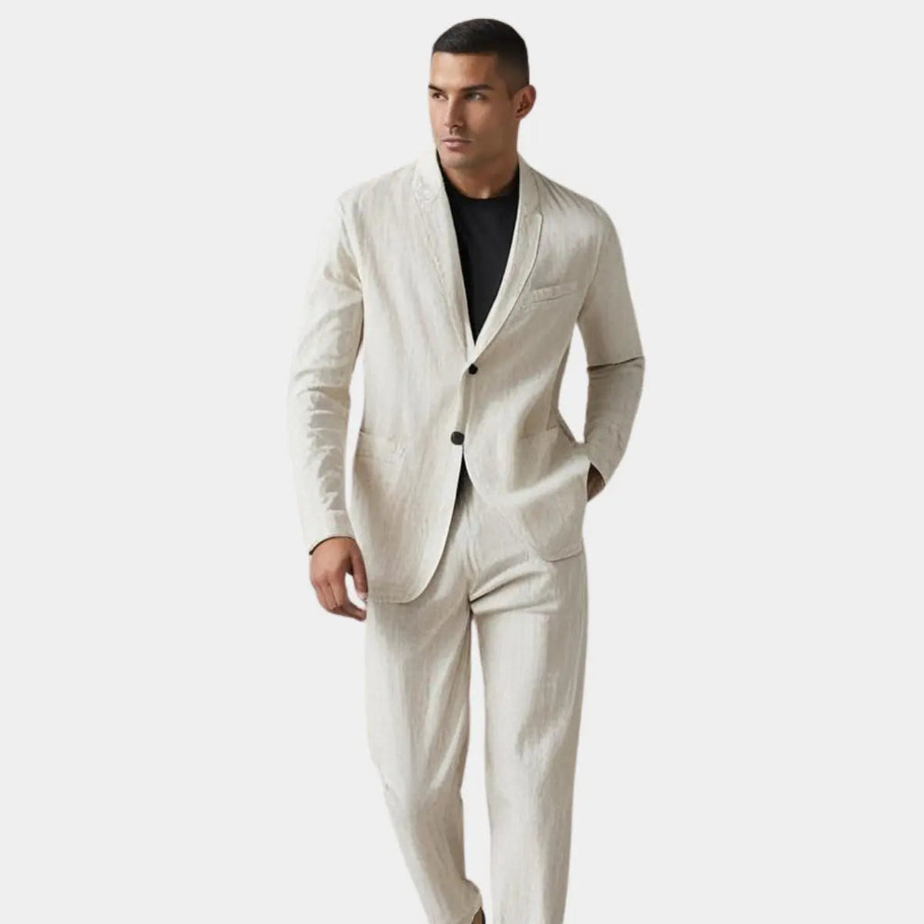 Completo Misto Lino con Rever Uomo | Smart Casual Raffinato