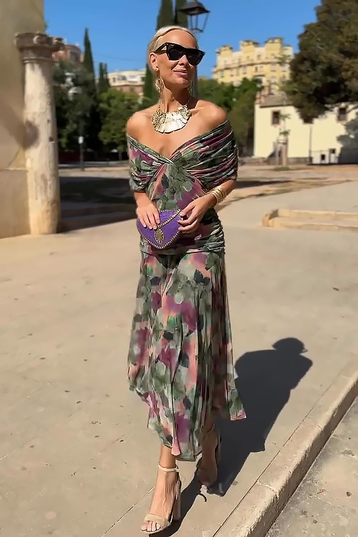 Philippa | Abito Maxi Elegante con Scollo a V da Festa