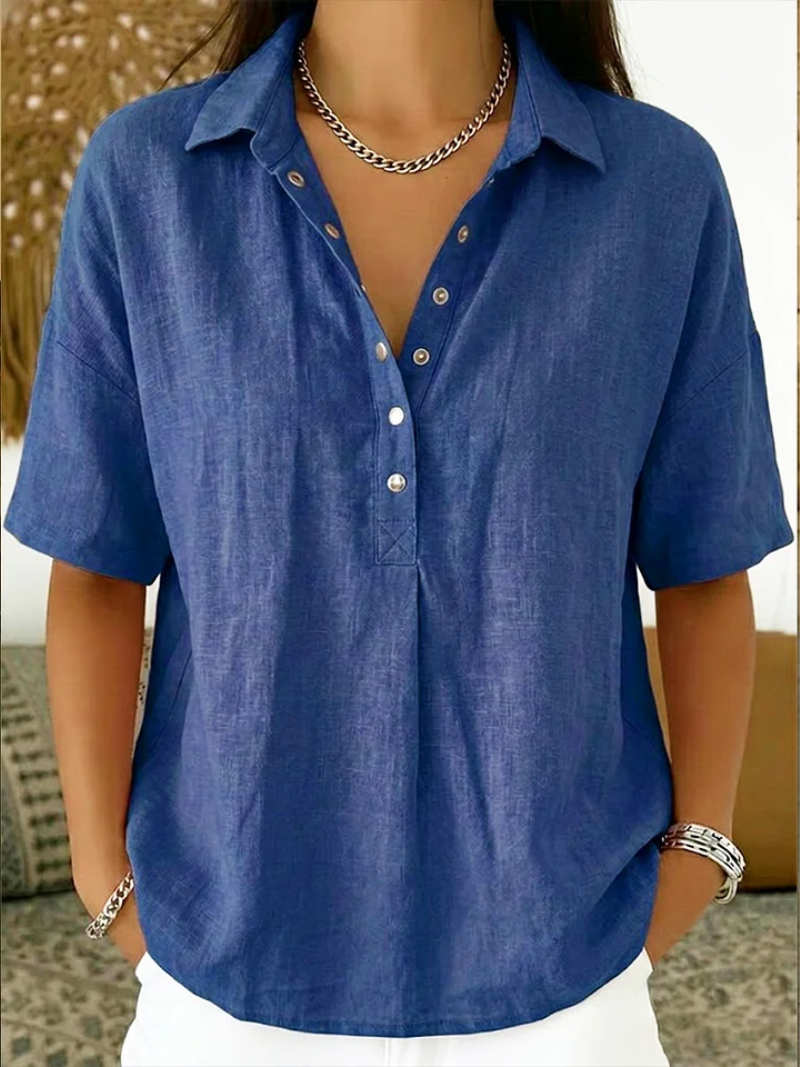 Quinley | Camicia Casual con Collo e Bottoni